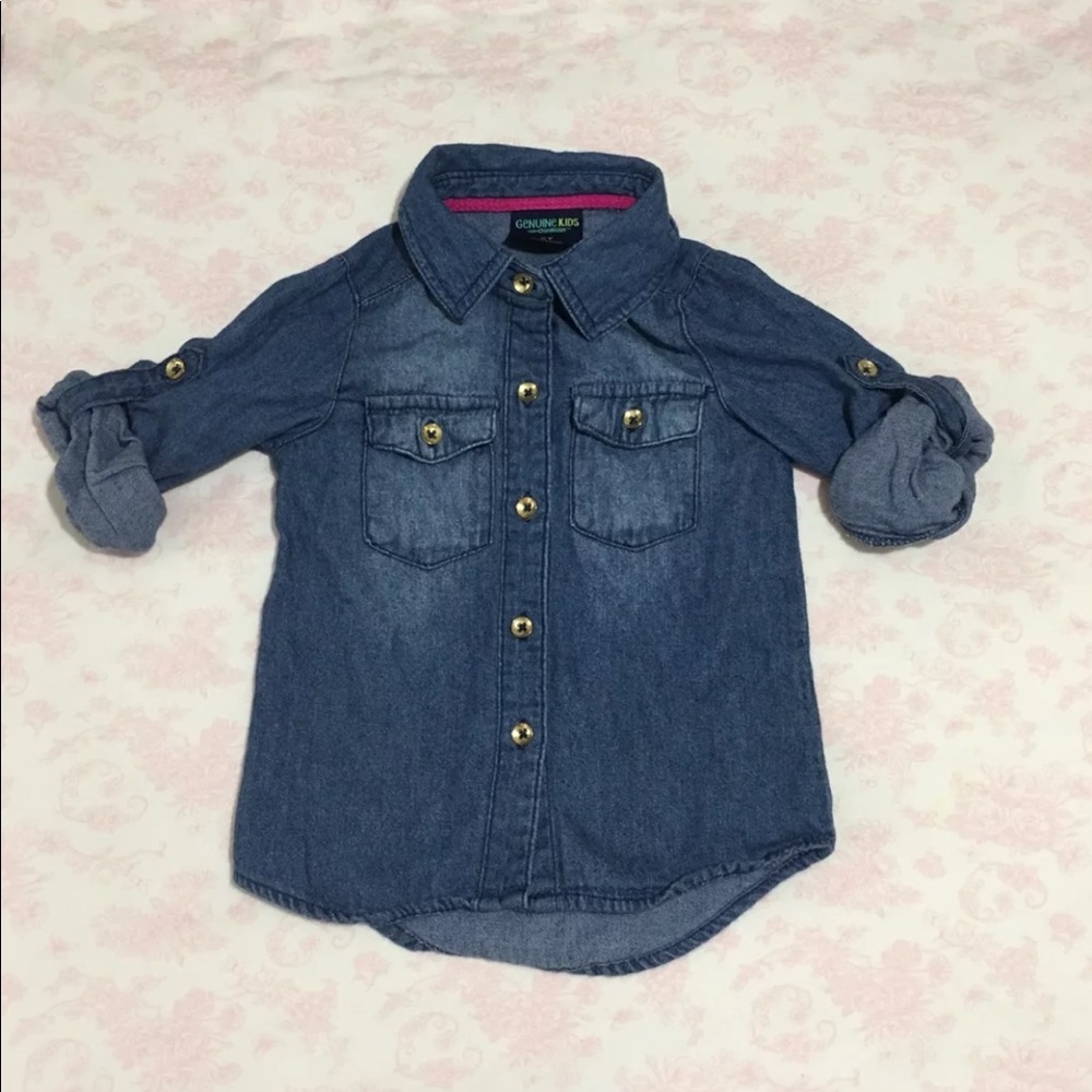 NWOT Button up denim shirt